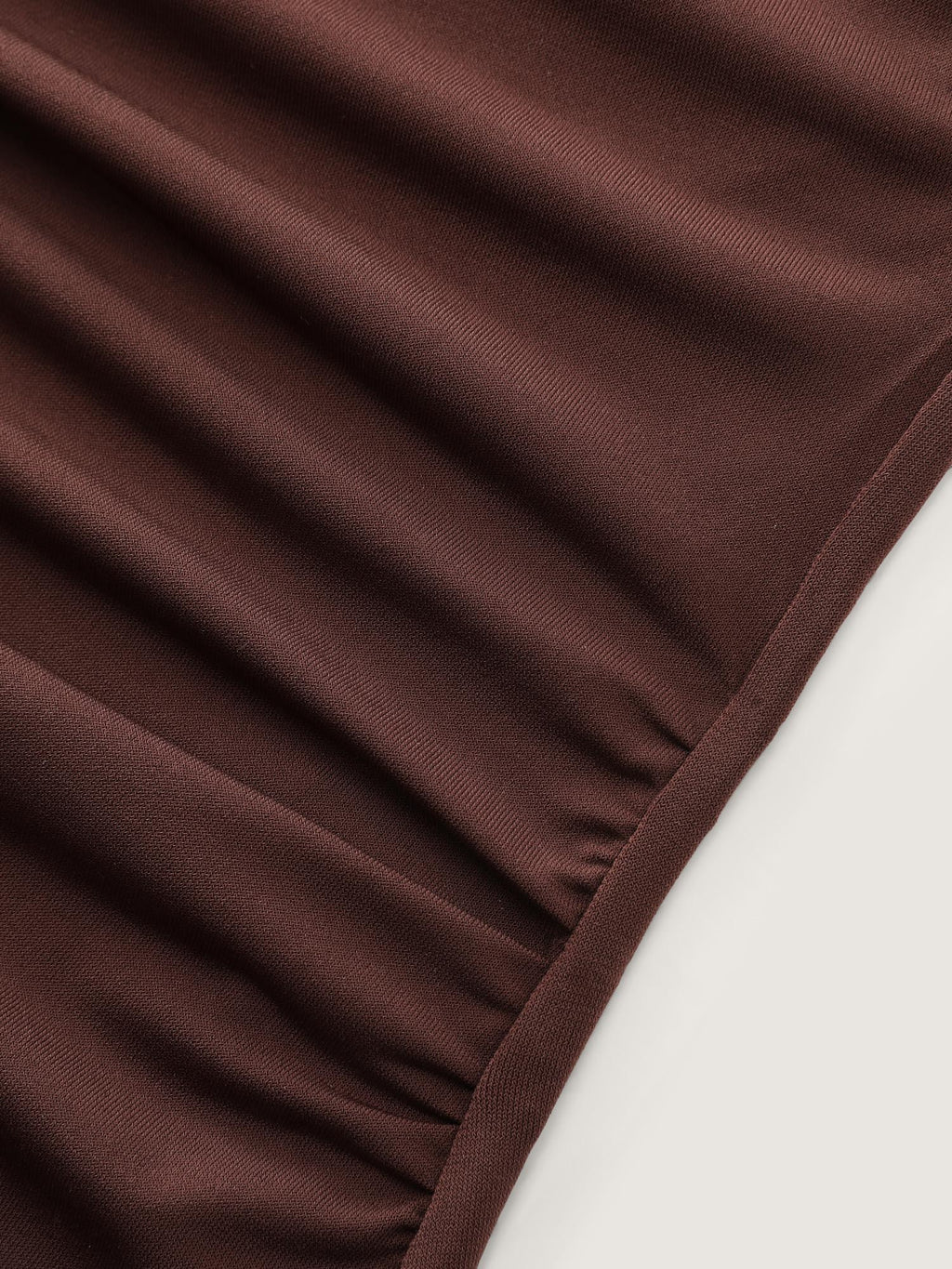 Supersoft Stretchy One-Shoulder Ruched Knit Top