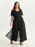Hidden Zipper Layered Pockets Jumpsuit