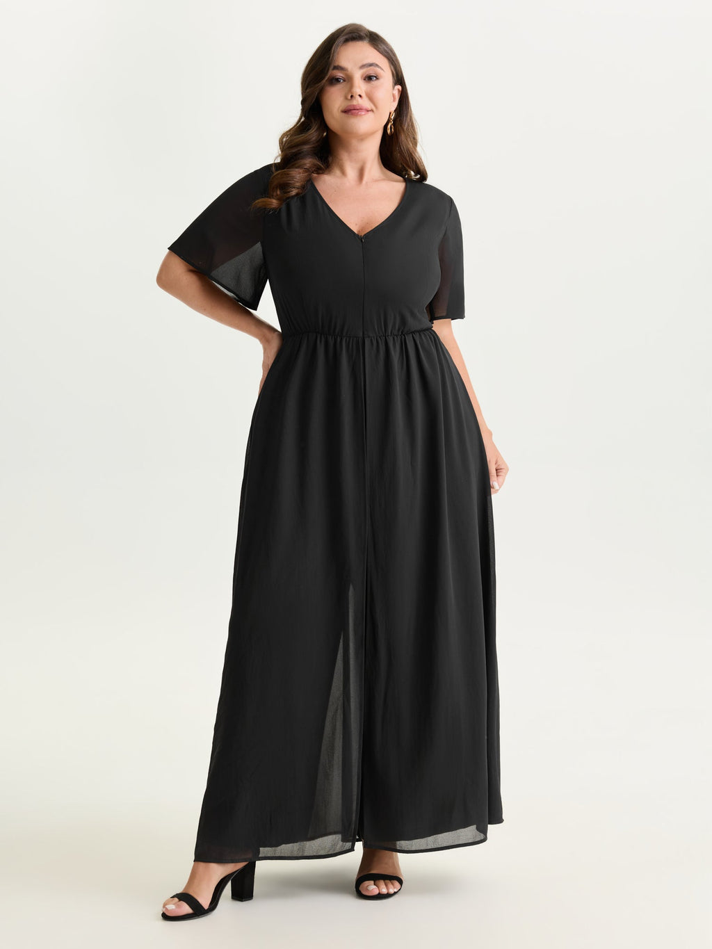 Hidden Zipper Layered Pockets Jumpsuit