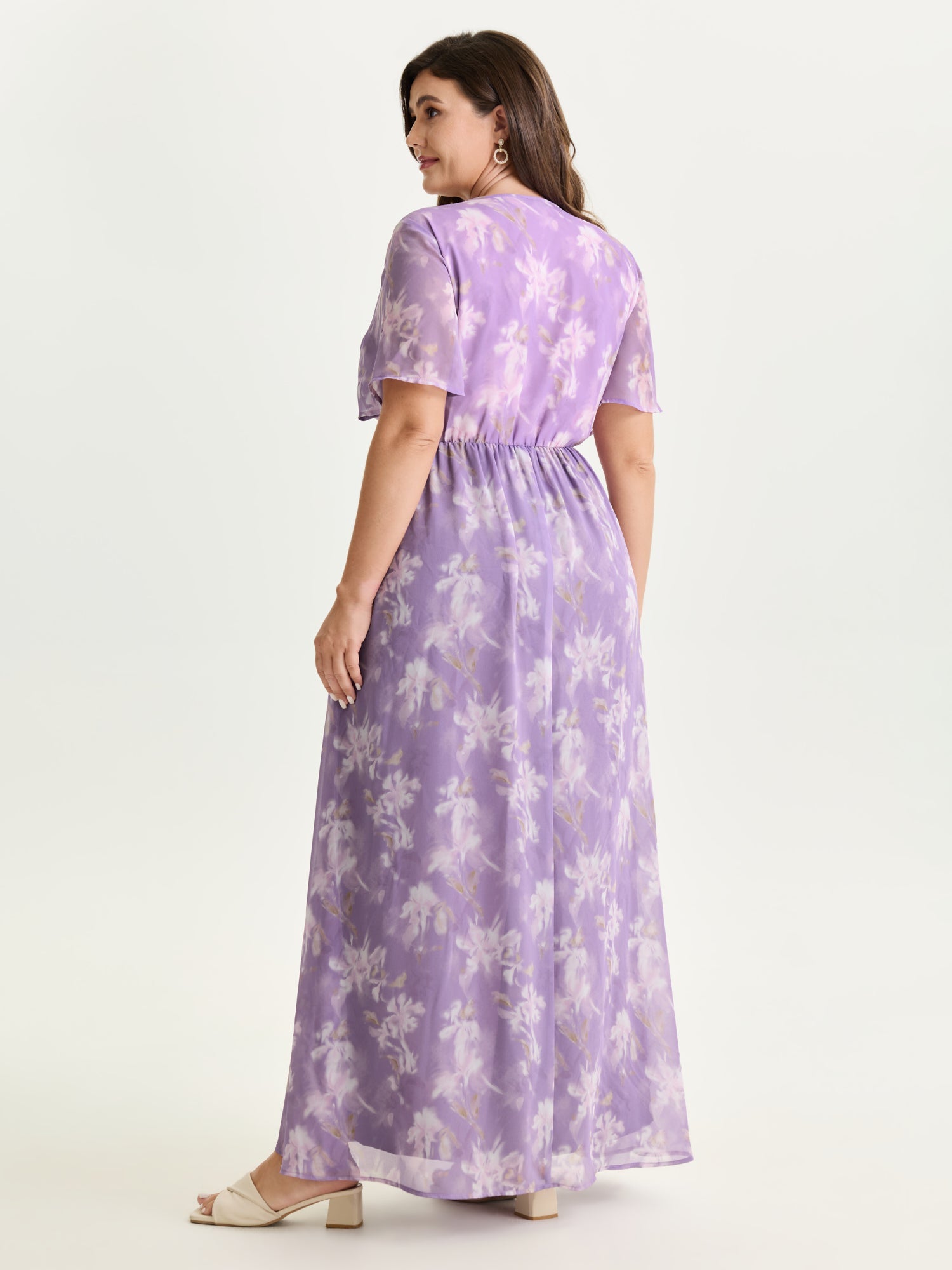 Hidden Zipper Floral Layered Pockets Jumpsuit