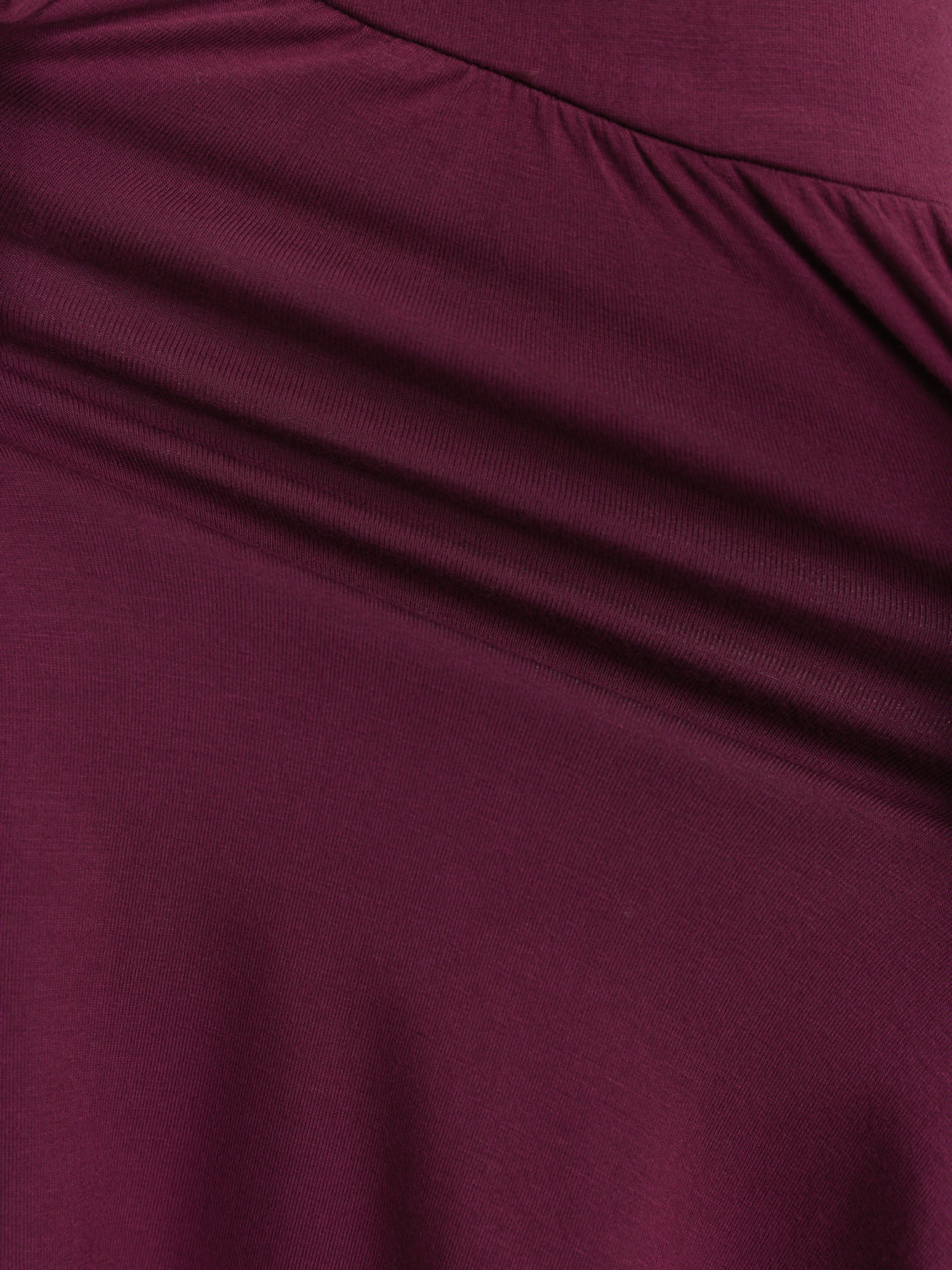 Stretchy Ruched Bodice Pleated Knit Top